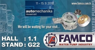 AUTOMECHANIKA FRANKFURT 11-15 SEPTEMBER 2018	 FAMCO Water Pumps
